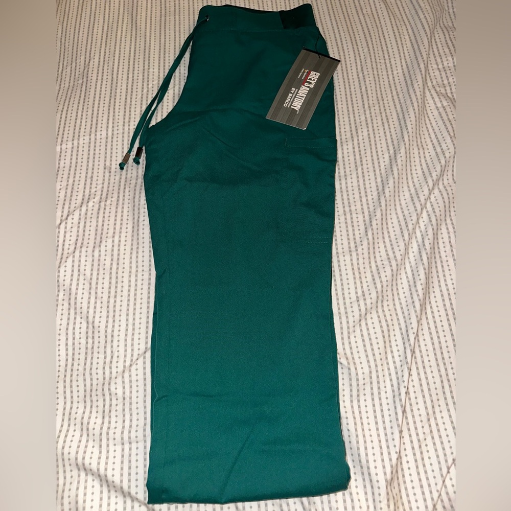 Teal Drawstring Scrub Pants